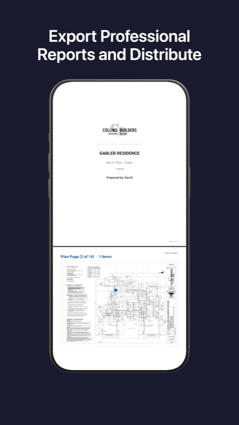 PDF export cover page